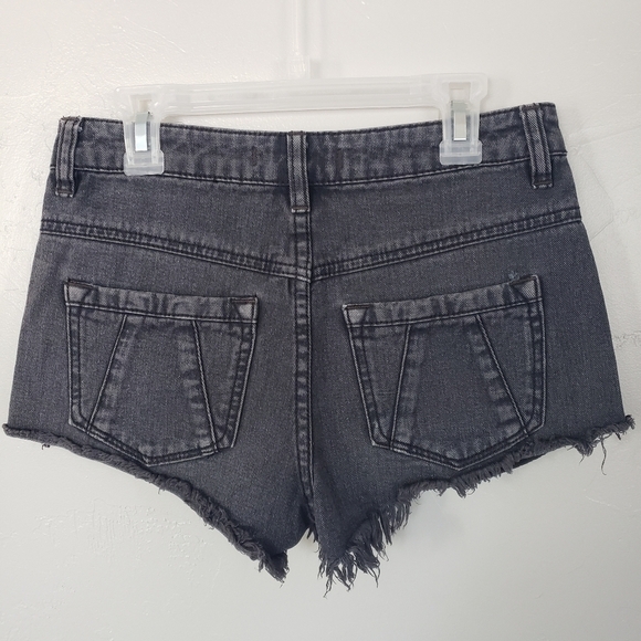 Free People High Waisted Black Shorts Shorty 24 - Picture 2 of 4